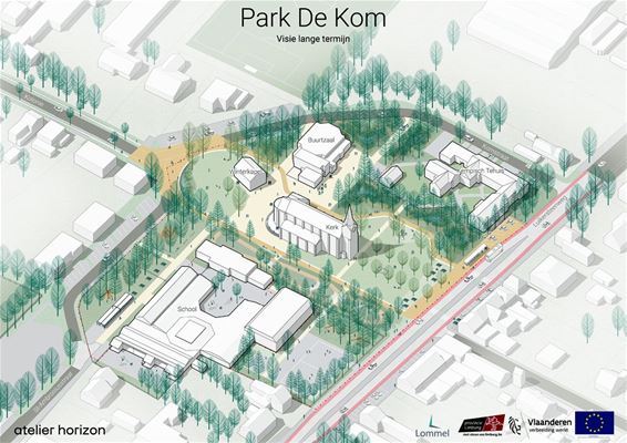 Definitief plan voor Park De Kom in Kolonie - Lommel