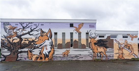 Fleurige street-art in Heide-Heuvel - Lommel