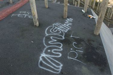 Grafitti Avonturenberg blijft reacties uitlokken - Beringen