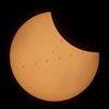 Hechtel-Eksel - ISS passeert tijdens zonsverduistering