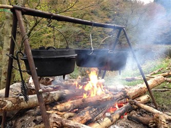 Workshop koken op kampvuur (Hageven)