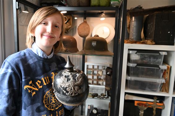 Leopoldsburg - 13-jarige Ruben droomt van eigen museum: Rubuseum