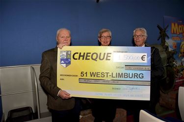 1500 euro van 51 West-Limburg voor onderzoek ALS - Beringen