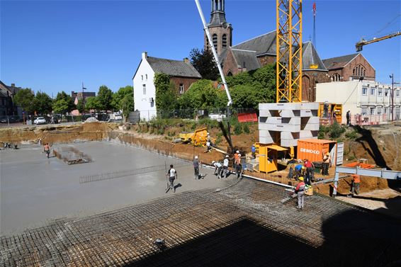 450m³ beton voor Markant gebouw - Beringen