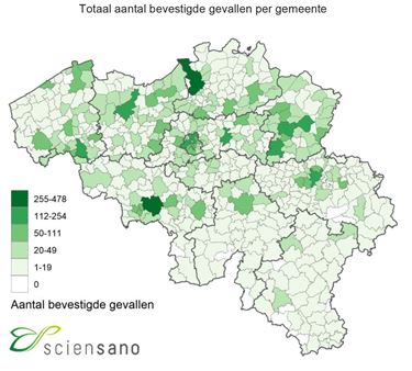 63 besmettingen in Beringen - Beringen