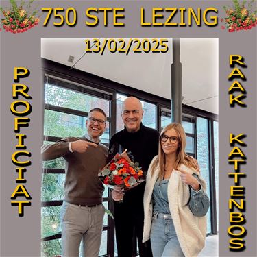 750ste lezing Luc Colemont bij Raak Kattenbos - Lommel