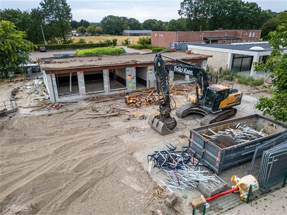 Pelt - Afbraak kleuterklas Holheide gestart