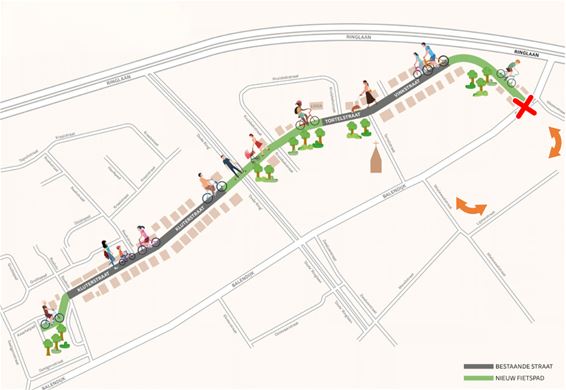 Lommel - Balendijk afgesloten voor aanleg trage weg