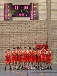 Basket: jongens U16B winnen nipt van Peer - Lommel