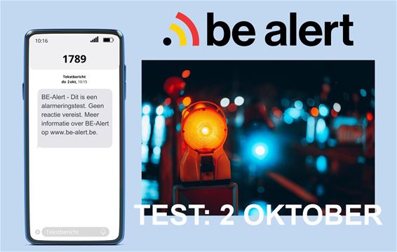 BE-Alert: test geslaagd - Peer