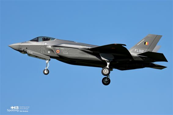 Belgische F-35 gespot boven Kleine-Brogel - Peer