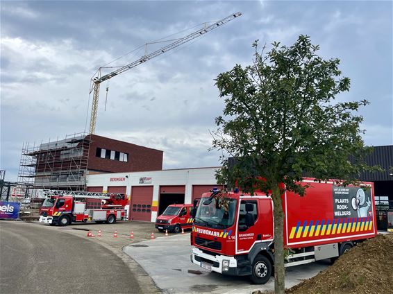 Bouw nieuwe brandweerkazerne schiet goed op - Beringen