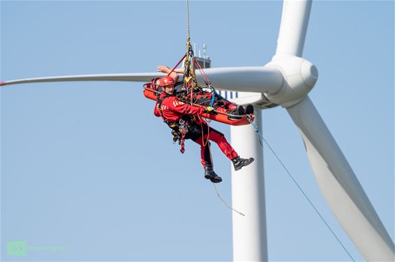 Brandweeroefening op grote hoogte - Pelt