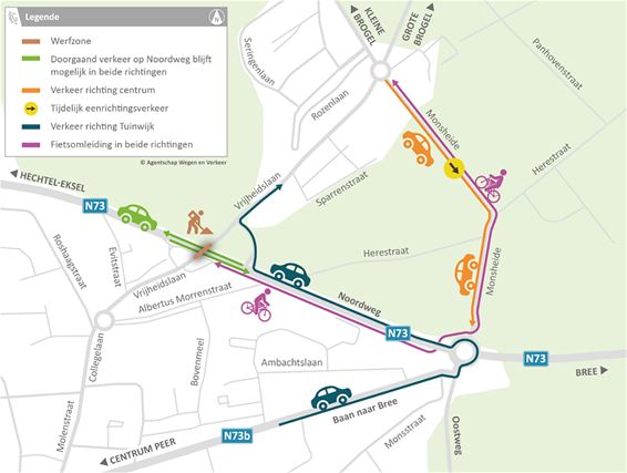 Brug Vrijheidslaan 3 maanden dicht voor renovatie - Peer