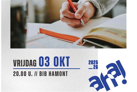 Hamont-Achel - Daag jezelf uit tijdens De Schrijfwijzen 2025