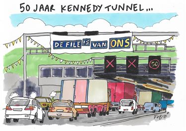 De Kennedytunnel is een halve eeuw oud