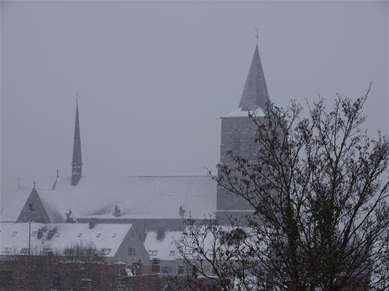De kerk in de sneeuw - Lommel