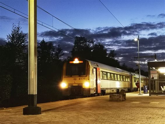De trein in het station - Lommel