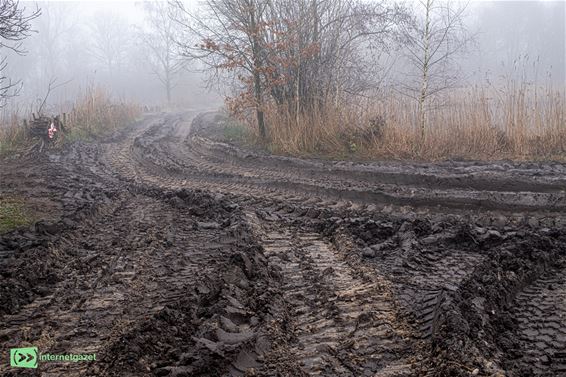 De wandelwegen op het Hageven - Pelt