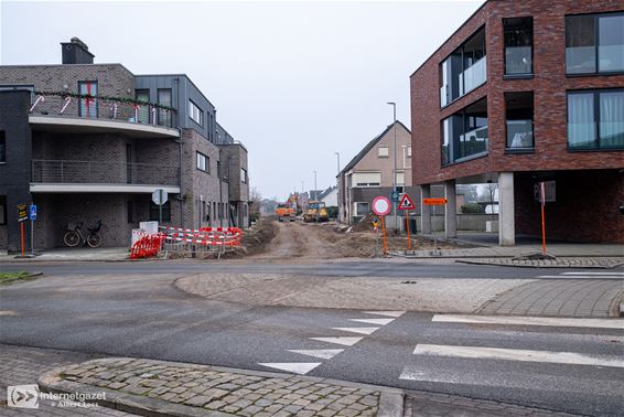 De werken in de Willem II-straat - Pelt