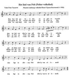 Donderdag repeteren voor het Pelter volkslied - Pelt