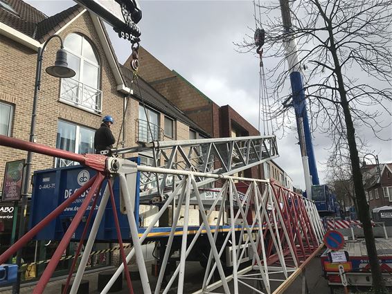 Dorpsstraat afgesloten - Houthalen-Helchteren