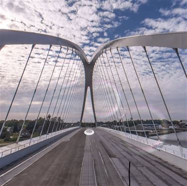 Een 360° kijk op de nieuwe brug - Beringen