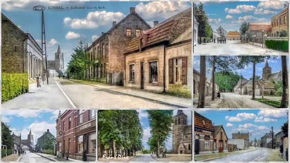 Een collage van oud Lommel - Lommel