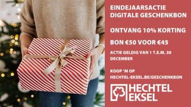 Een gemeentelijke geschenkbon mét korting - Hechtel-Eksel