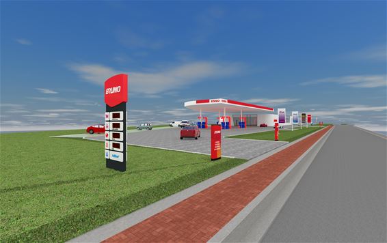 Esso Bruno bouwt servicestation in Beverlo - Beringen & Leopoldsburg