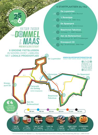 Fietsen tussen Dommel en Maas op woensdag 25 juni