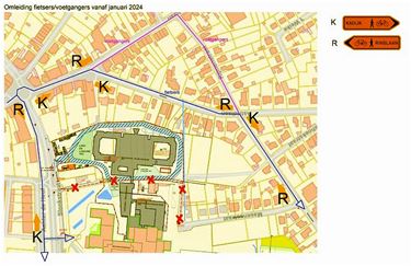 Fietspad achter ziekenhuis afgesloten - Pelt