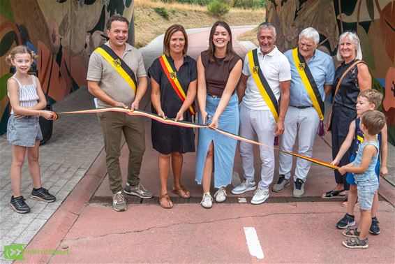 Fietstunnel wordt kleurrijke toegangspoort - Oudsbergen