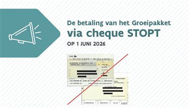 Geen cheques meer voor groeipakket vanaf juni 2026 - Bocholt