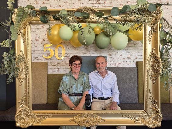 Gouden bruiloft voor Sylvain en Ria - Pelt