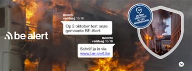 Grote test BE-Alert op 3 oktober - Beringen