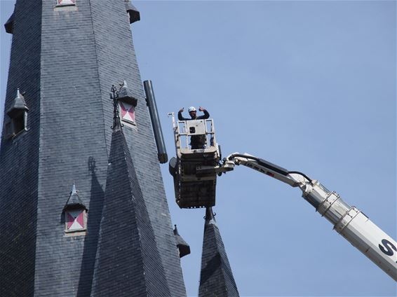 Grote werken aan de kerk (1)