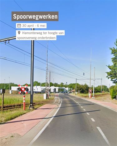 Hamont-Achel - Hamonterweg aan spooroverweg tijdelijk afgesloten