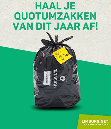 Heb jij je gratis huisvuilzakken al afgehaald? - Peer