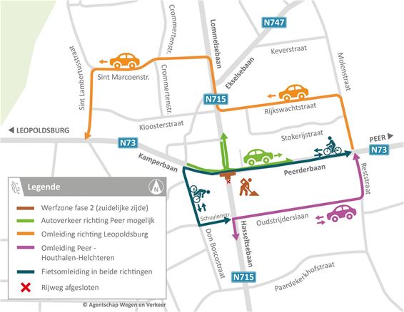 Hechtel: werken aan fietspaden rotonde in 2de fase - Hechtel-Eksel