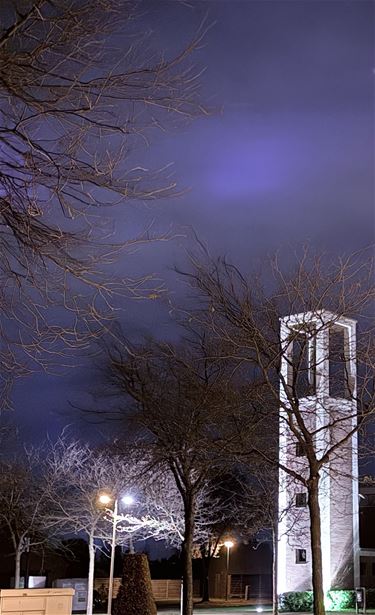 Het noorderlicht boven Boseind - Pelt