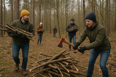 Hout sprokkelen tegen kinderarmoede