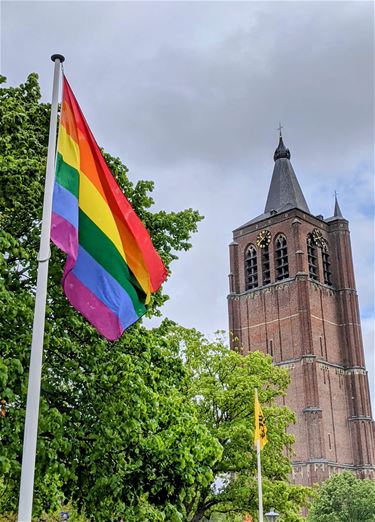 IDAHOT-vlag wappert ook in Peer - Peer