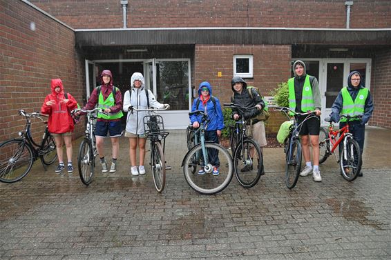 In de regen op de fiets naar As - Lommel