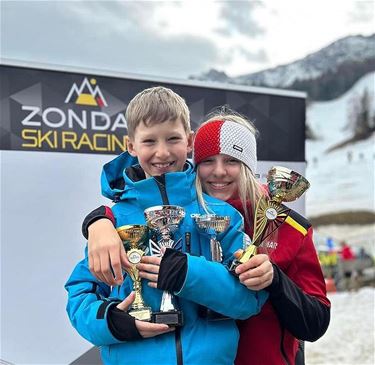 Jonge Peltse kampioenen op de ski's - Pelt