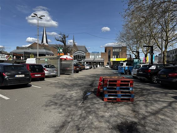 Kleurrijke ‘kunstinstallatie’ op parking Delhaize - Pelt