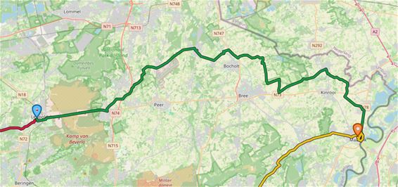 Kom op tegen Kanker 1.000 km doorkruist Limburg