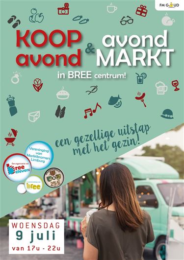 Bree - Koop-avondmarkt in Bree vanavond van 17 tot 22 uur