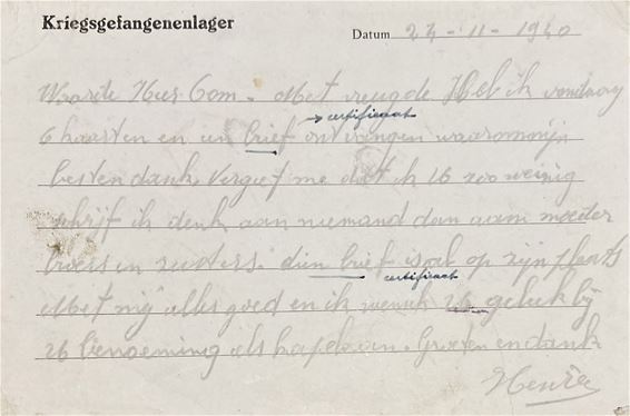 Kriegsgefangenenpost, deel 2 - Bocholt