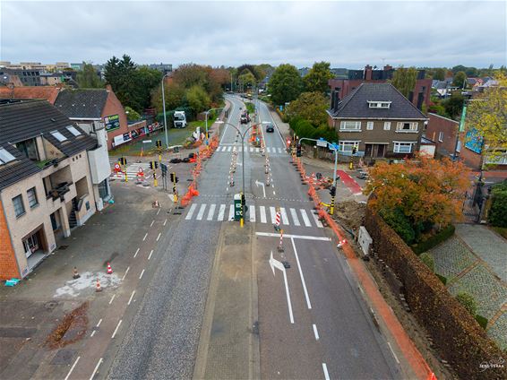 Kruispunt Ringlaan-Dorpsstraat vroeger open - Pelt